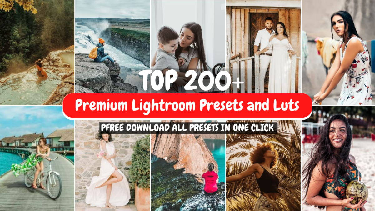 200+ Premium Lightroom Presets and Luts Bundle